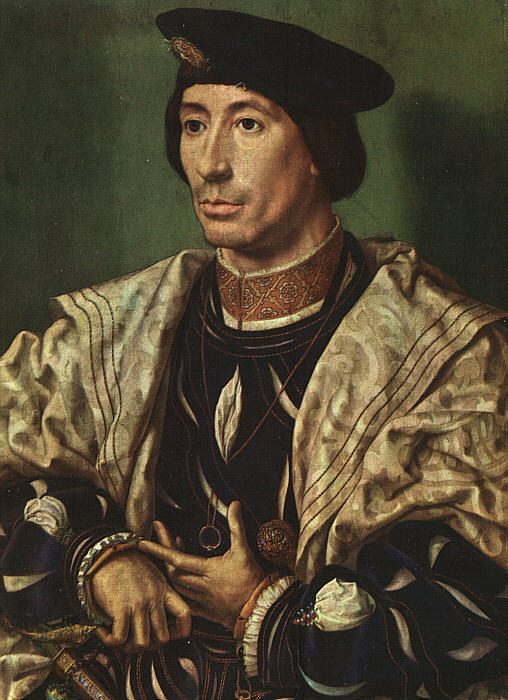 Portrait of Baudouin of Burgundy a